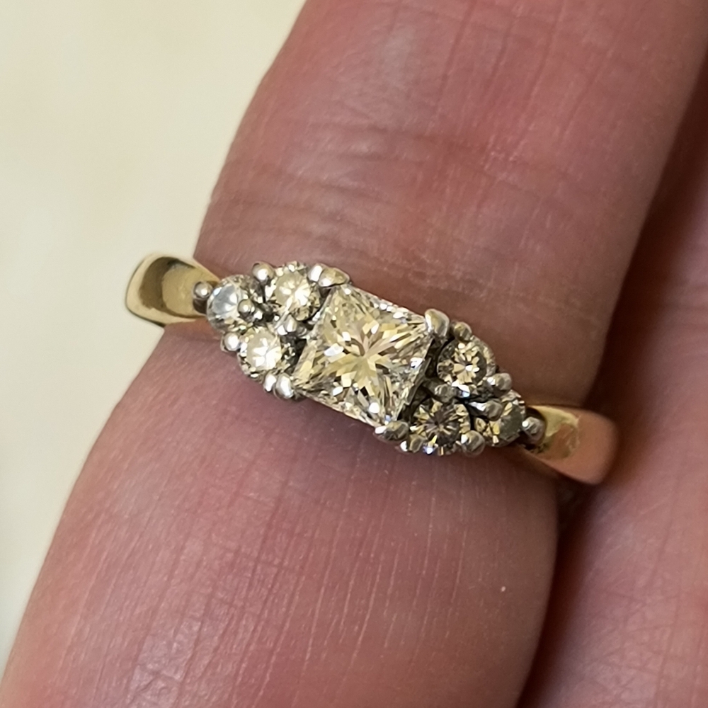14k & Platinum Diamond Ring
